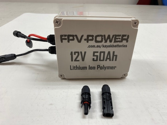 Fpv-power 50ah v3 waterproof lithium battery with 10ah charger