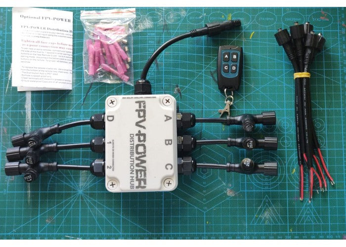 Fpv-Power distribution hub for plug & play wiring