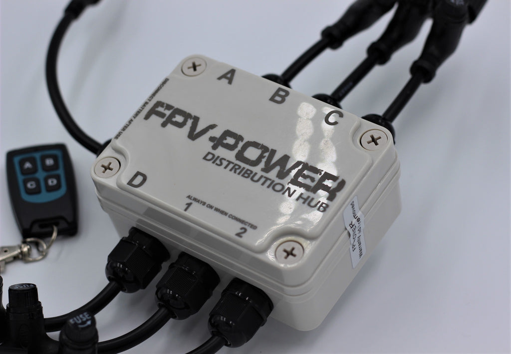 Fpv-Power distribution hub for plug & play wiring